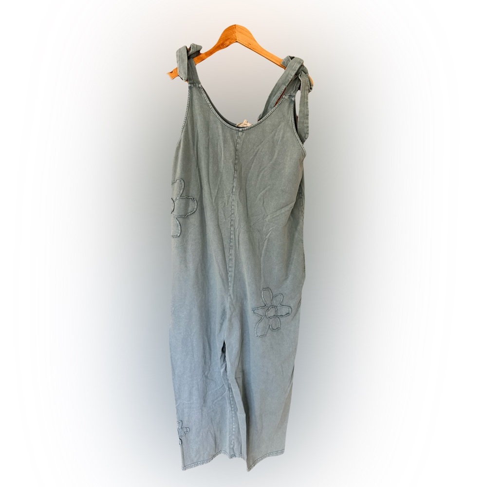 Easel light blue Floral Jumpsuit